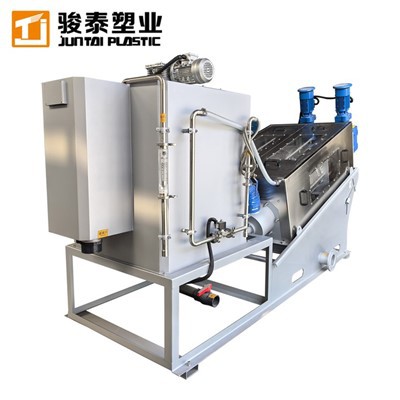 Lietteen vedenpoistoruuvin puristus